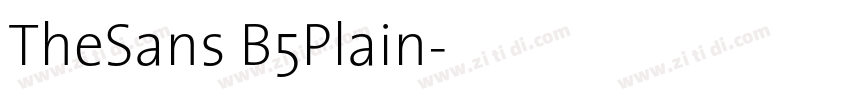 TheSans B5Plain字体转换